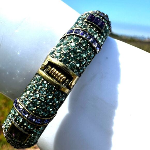 Heidi Daus “Glittering Guardian Fu Dog” ➕ Hidden Watch Statement Bracelet main image 6